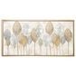 Maple and Jade 27" x 55" Framed Wall Art in Gold, Silver and White, , large
