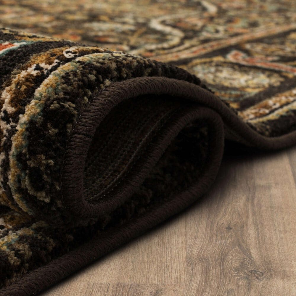 Karastan Spice Market Petra Charcoal 5'3" x 7'10" Area Rug, , large