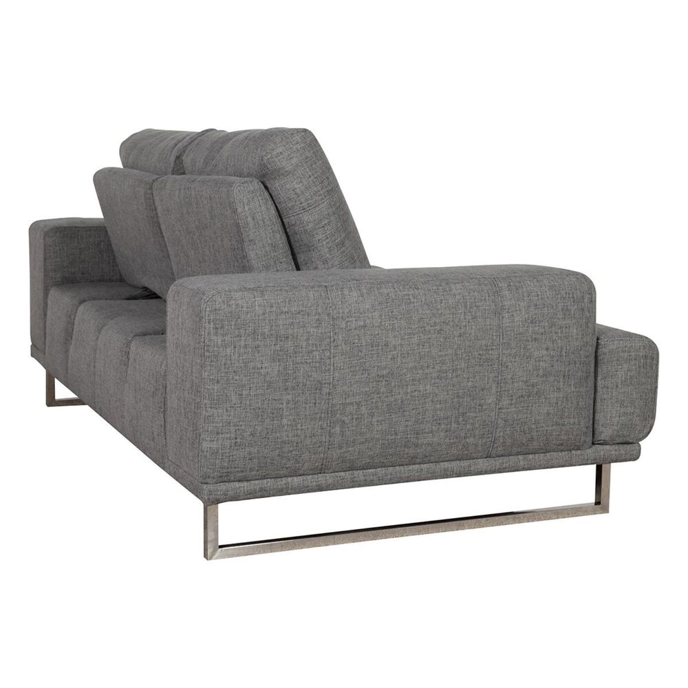 Lily and Lee Furniture Russo Loveseat with Adjustable Depth Backrest in Space Grey, , large