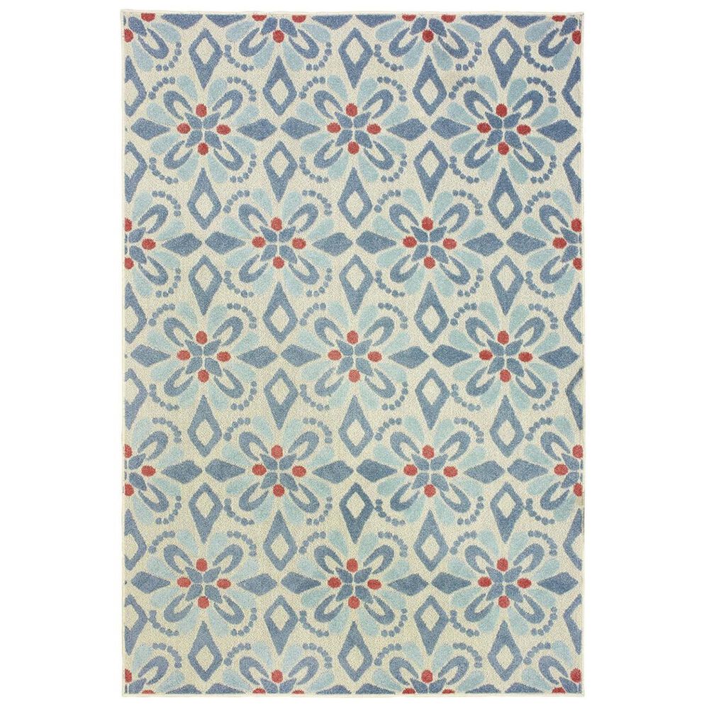 Oriental Weavers Barbados 5994Z 6"7" x 9"6" Blue and Ivory Area Rug, , large