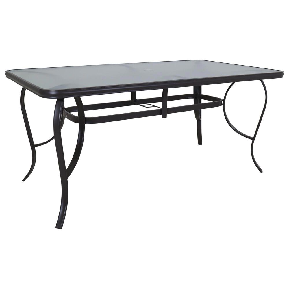 Redline Creation Inc. 7-Piece Patio Dining Set in Black and Turquoise Blue, , large