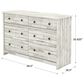 Sauder River Ranch 6-Drawer Dresser in White Plank, , large