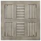 Hearth and Haven Hampton Outdoor Square Side Table with Slatted Top in Grey, , large