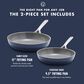 Green Pan GP5 Hard Anodized Color 9.5" and 11" Open Frypan Set in Oxford Blue, , large