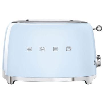 SMEG 2-Slice Retro Style Toaster in Pastel Blue and Stainless Steel, , large