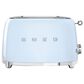 Smeg 2-Slice Retro Style Toaster in Pastel Blue and Stainless Steel, , large