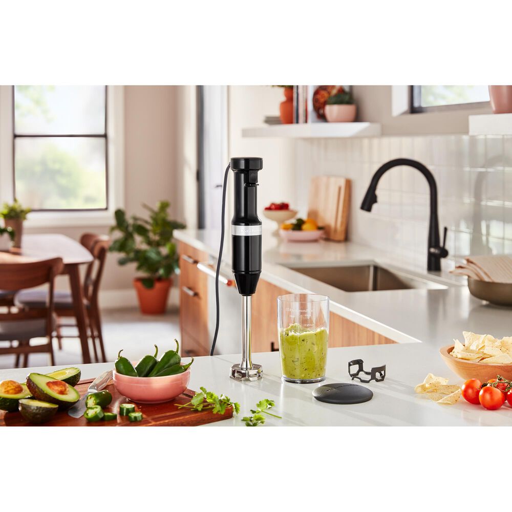 KitchenAid Corded Variable Speed Hand Blender in Onyx Black, , large