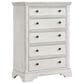 Eastern Shore Olivia 5-Drawer Chest in Brushed White, , large