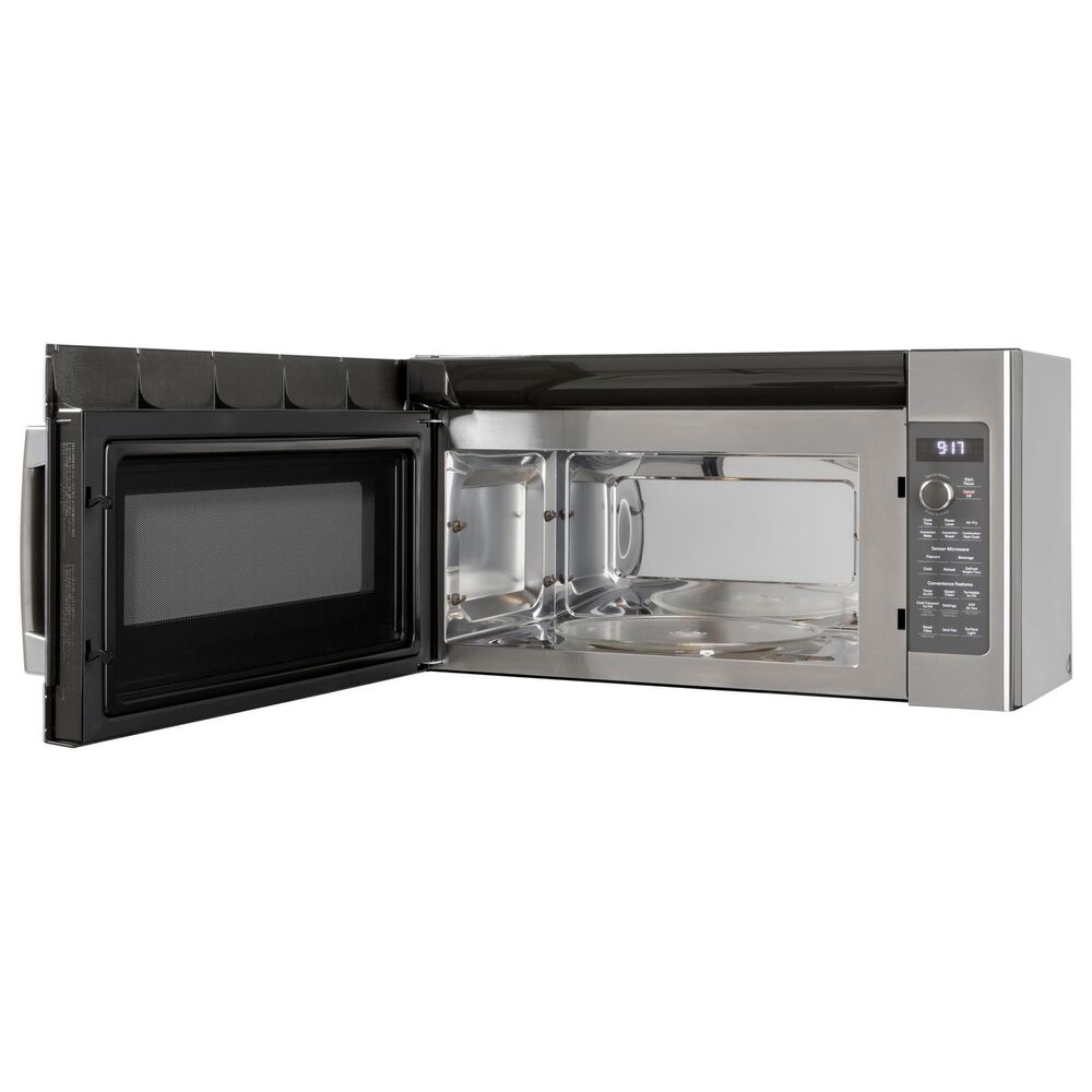 GE Profile 2-Piece Kitchen Package with 6.6 Cu. Ft. Free-Standing Electric Range and 1.7 Cu. Ft. Over-The-Range Microwave in Stainless Steel, , large
