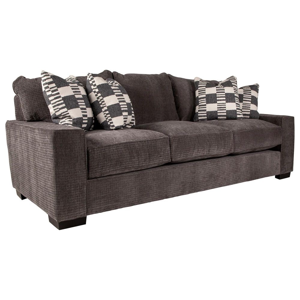 Michael Nicholas Designs Troy Stationary Sofa in Lift Charcoal, , large