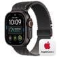Apple Watch Ultra 4 (GPS + Cellular) 49mm Black Titanium Case with Black Titanium Milanese Loop - M and 2-Year AppleCare+, , large