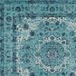 Safavieh Evoke EVK220E 11" x 15" Light Blue Area Rug, , large