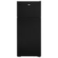 Hotpoint 17.5 Cu. Ft. Recessed Handle Top-Freezer Refrigerator in Black, , large