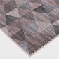 Central Oriental Rugease Velveteen Marlow Brown and Dark Grey 7"6" x 9"6" Area Rug, , large