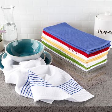 Timberlake Lavish Home Kitchen Towel Set of 8 Multi Colored , , large
