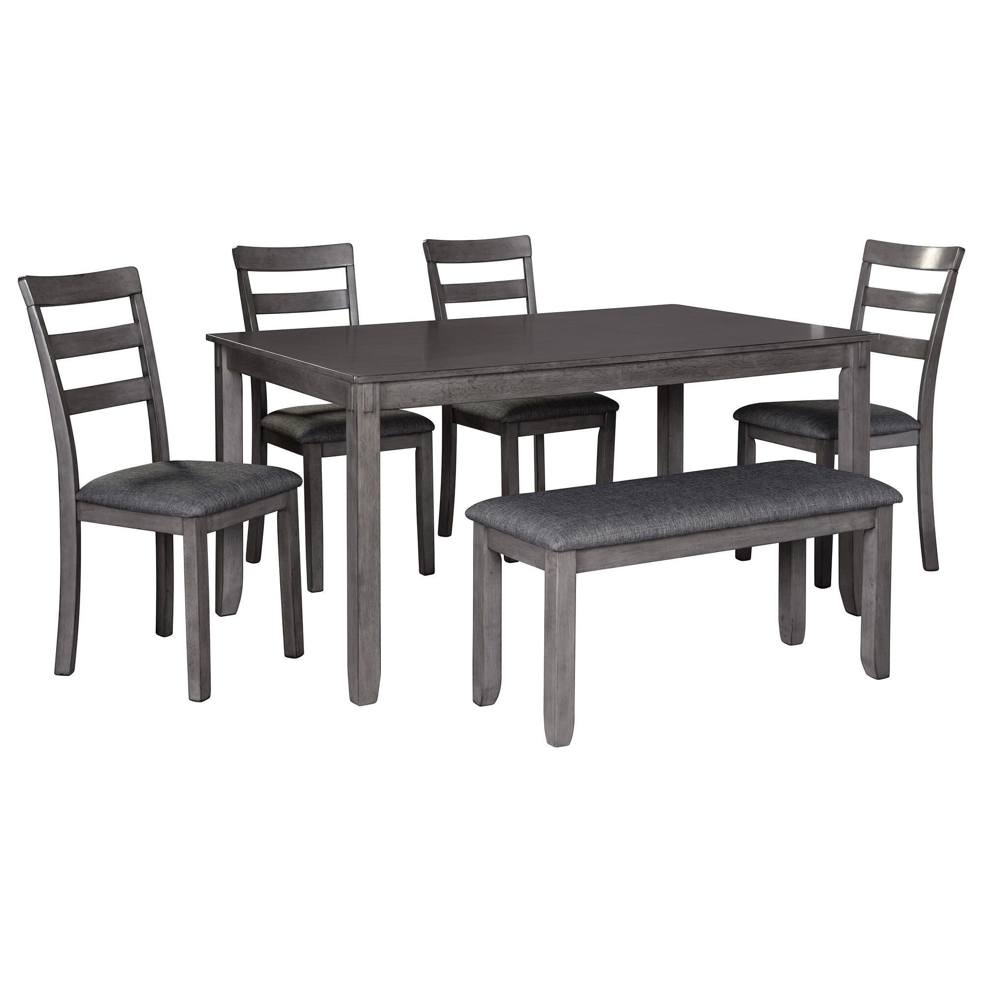 Bailee 6 piece discount solid wood dining set