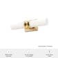 Hunter Lenlock 16" 2-Light Vanity with Cased White Shade in Alturas Gold, , large
