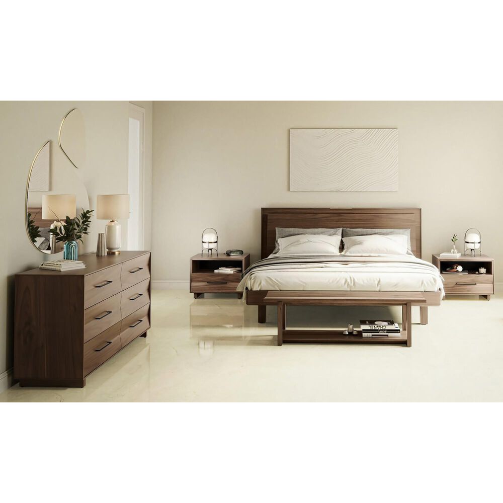 BDI Kava 3-Piece Queen Bedroom Set in Natural Walnut, , large
