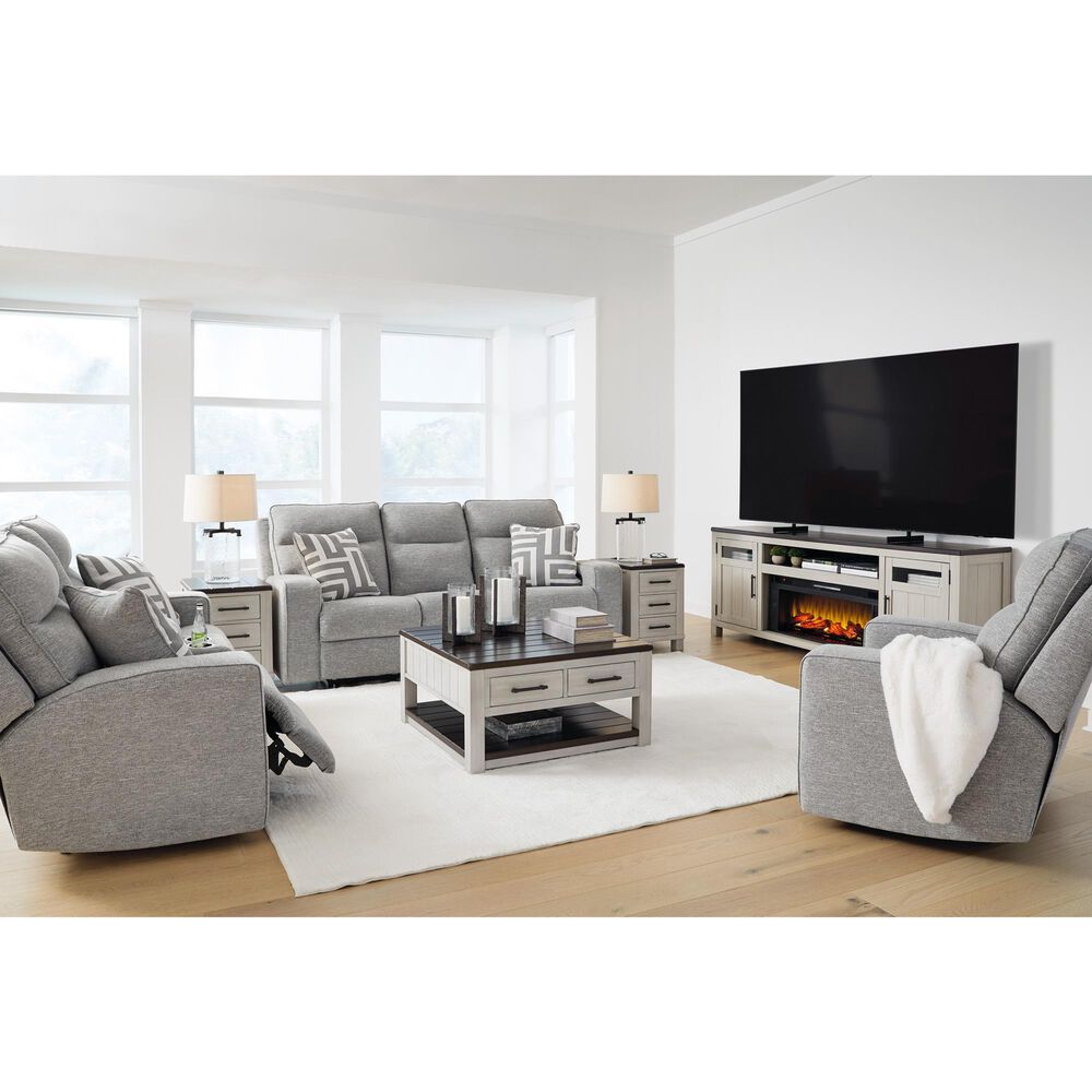 Ashley Biscoe Power Reclining Sofa in Pewter, , large