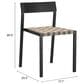 Zuo Modern Draco Outdoor Dining Chair in Black (Set of 2), , large