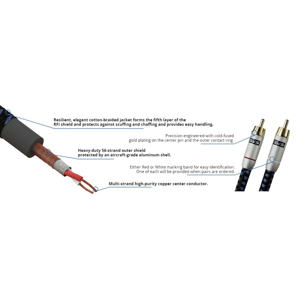 SVS 3 Meter RCA Audio Interconnect Cable, , large