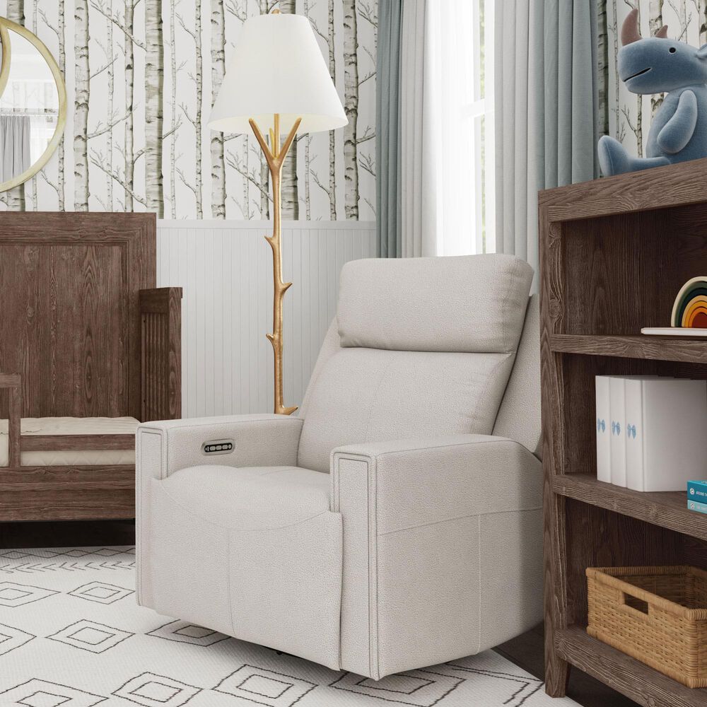 Eastern Shore Sierra Triple Power Nursery Glider in Linen, , large