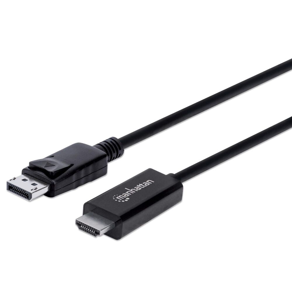 Manhattan 10&#39; DisplayPort Male to HDMI Male Cable in Black, , large