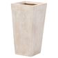Alfresco Home Large Tall Square Quarry Planter in Cream, , large