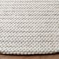 Safavieh Marbella Interlaced Striped 4" Round Light Brown and Ivory Area Rug, , large