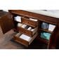 James Martin Vanities Brookfield 60" Double Bathroom Vanity in Warm Cherry with 3 cm Eternal Jasmine Pearl Quartz Top and Rectangle Sinks, , large