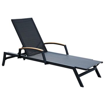 Three Birds Casual Tribeca Chaise Lounge in Black, , large
