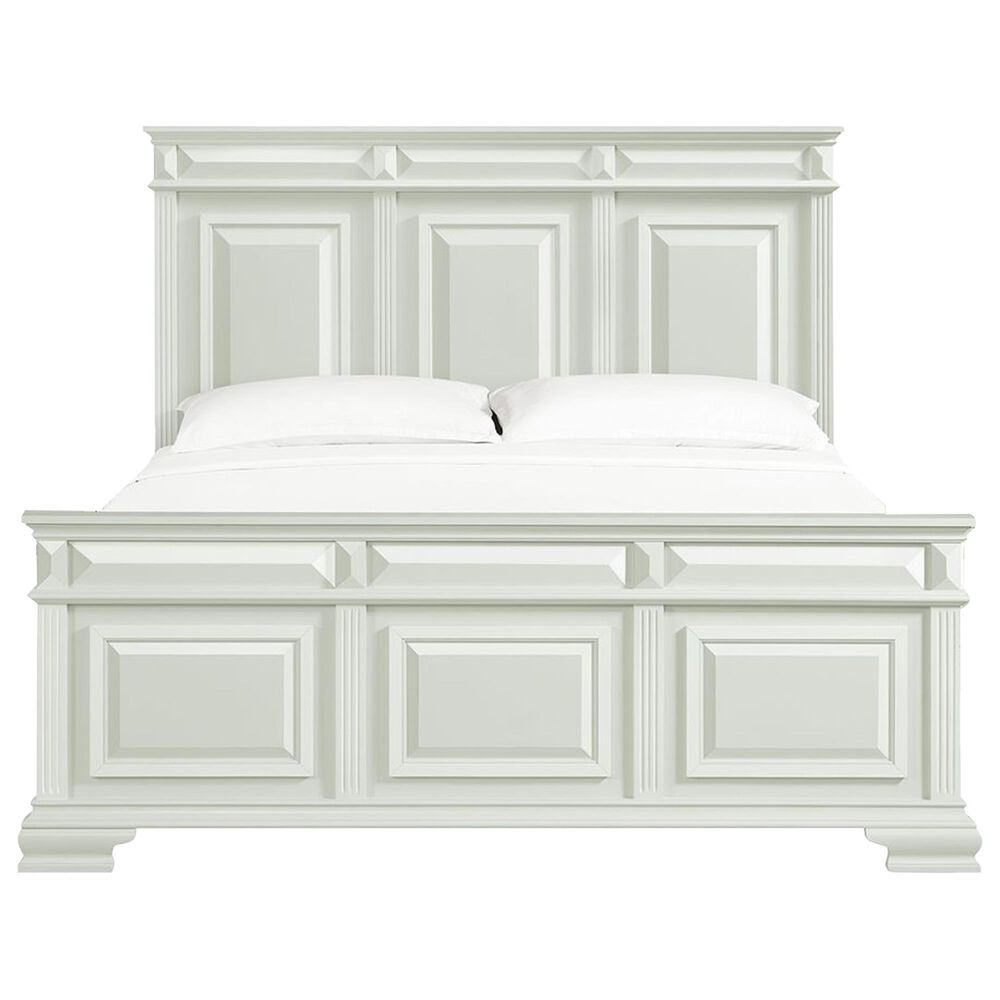 Mayberry Hill Bridgestone Queen Panel Bed in Antique White, , large
