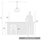 Golden Lighting Ingalls 1-Light Pendant Light in Modern Brass, , large