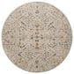 Surya Reina Light Gray, Denim, Cream, Tan, Light Brown, Rust, Mustard and Olive 5"3" Round Area Rug, , large