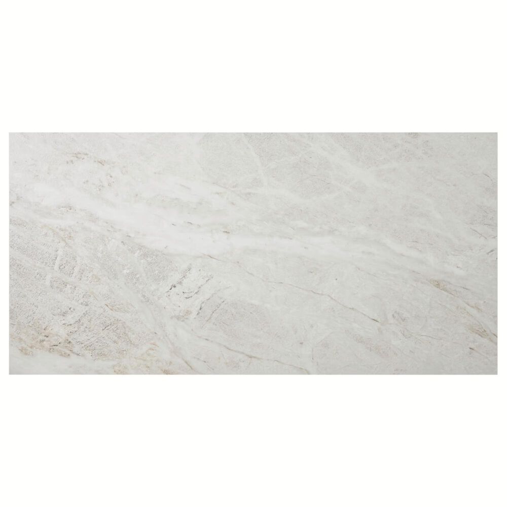 Soho Studio Monarx Ivory White 24" x 48" Satin Porcelain Tile, , large
