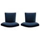 Kinfine Parsons Dining Chair with Dark Navy Cushion in Dark Walnut (Set of 2), , large