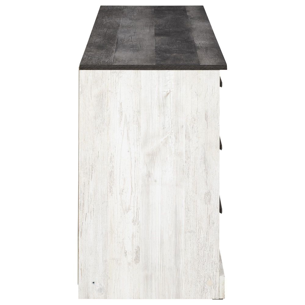 Ashley Shawburn 3-Piece Queen Bedroom Set in Whitewash and Charcoal Gray, , large