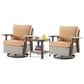 Sunwell Garden 3-Piece Patio Chat Set in Tan, , large