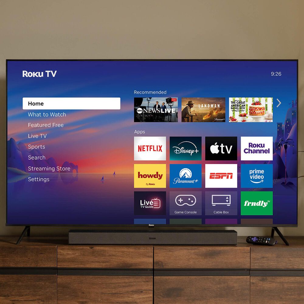 Roku 50" Class Select Series 4K QLED in Black - Smart TV, , large