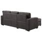 Modern Market Stationary Sleeper Sofa Chaise in Dark Grey, , large
