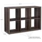 Linon Home Decor Galli 6-Shelf Bookcase in Grey, , large