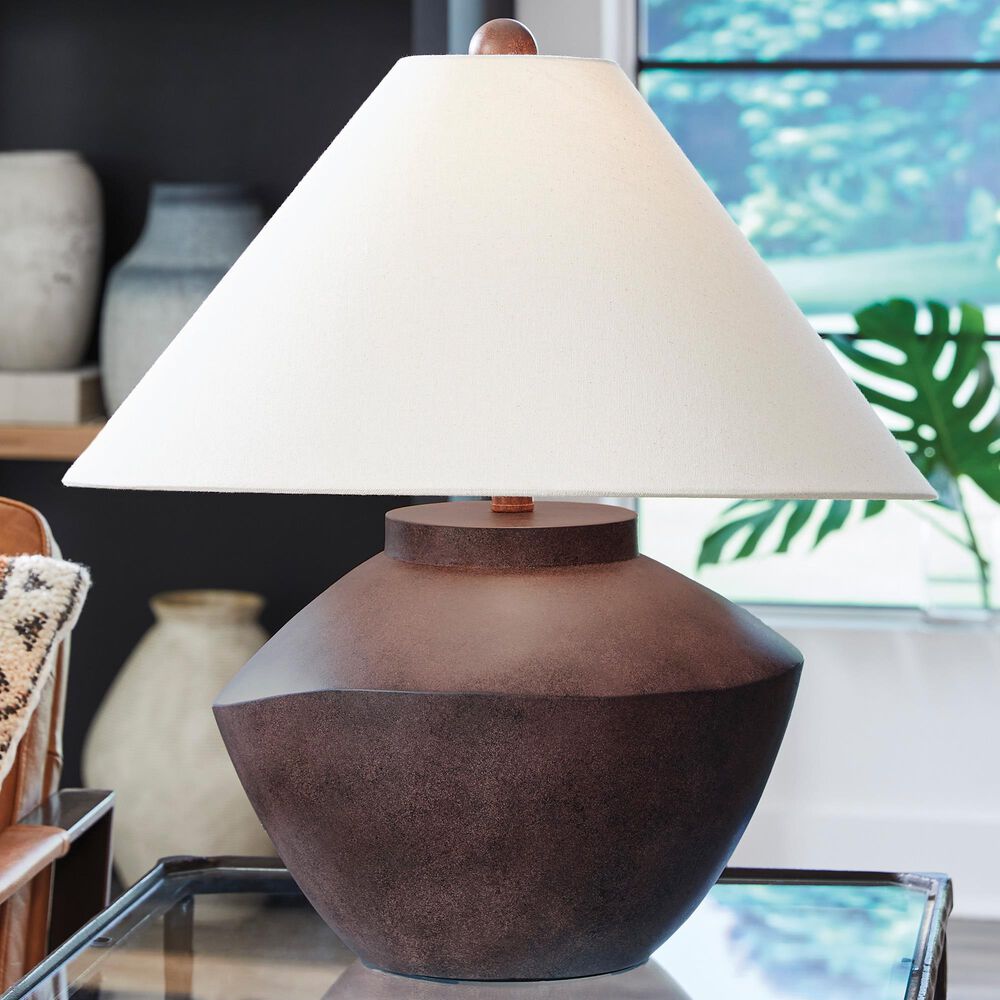 Ashley Honsworth Table Lamp in Antique Brown, , large