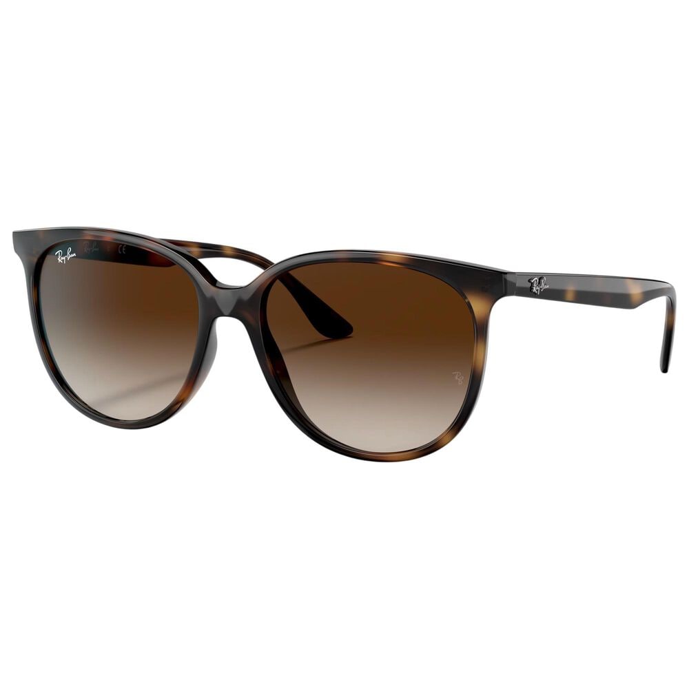 Rayban Glasses Sunglasses with Gradient Brown Lenses in Polished Havana, , large