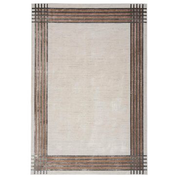 Nourison Desire 7"10" x 9"10" Ivory and Silver Area Rug, , large
