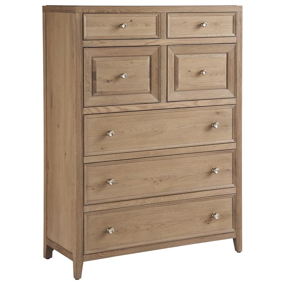Universal Furniture Weekender 5-Piece King Panel Bedroom Set in Sand Dune and Natural, , large