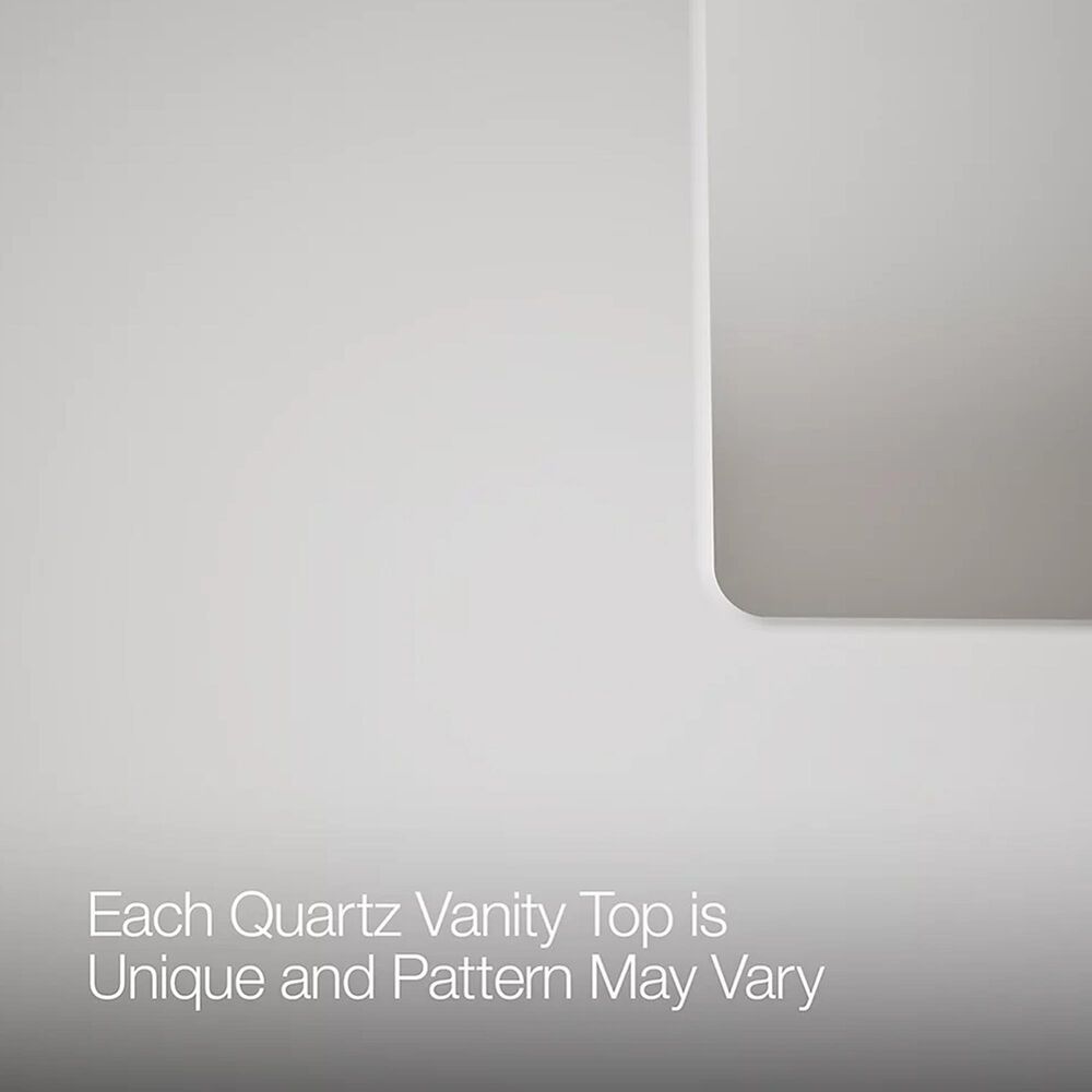 Kohler Seer 36" Single Bathroom Vanity in Mohair Grey with 3 cm Pure White Quartz Top and Rectangular Sink, , large