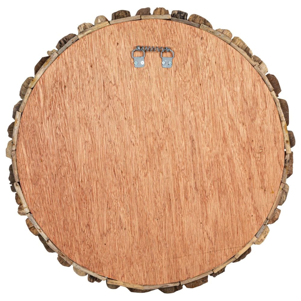 Creative Coop 23" Round Wall Decor in Brown, , large