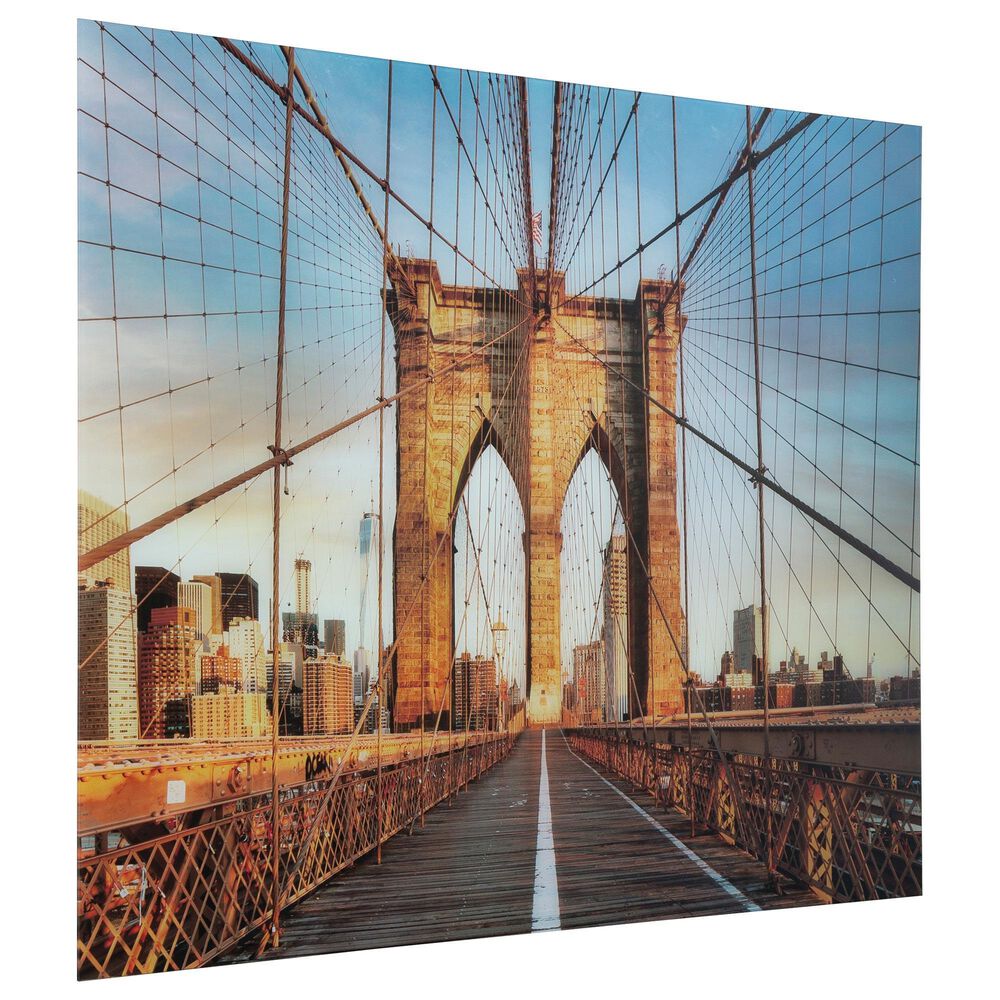 Ashley Shayward 48" x 36" Wall Art in Blue and Amber, , large