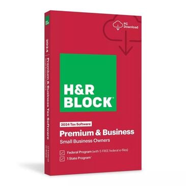 H&R Block Premium and Business 2024 Tax Software, , large