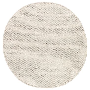 Surya Azalea 6" Round Light Beige, Black and Gray Area Rug, , large